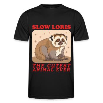 Slow Lorises Slow Lorises Cadeau - T-shirt sport Homme - noir - Devant - AI Model Male 178 dark (178cm)