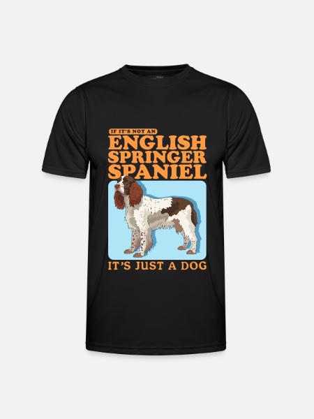 English Springer Spaniel Geschenke - Männer Funktions-T-Shirt - Schwarz