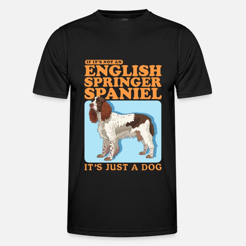 English Springer Spaniel Geschenke - Männer Funktions-T-Shirt - Schwarz