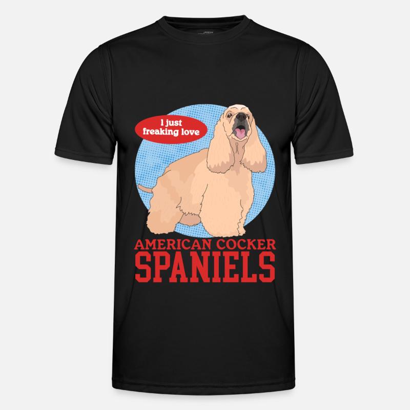 Amerikanischer Cocker Spaniel Besitzer Geschenke Männer Funktions-T-Shirt