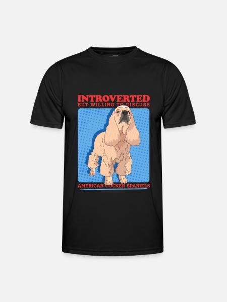 American Cocker Spaniel Gifts - Men's Functional T-Shirt - black