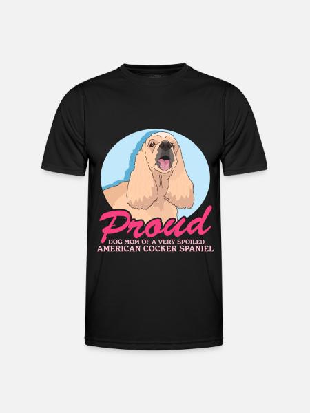American Cocker Spaniel Mom Gift - Men's Functional T-Shirt - black