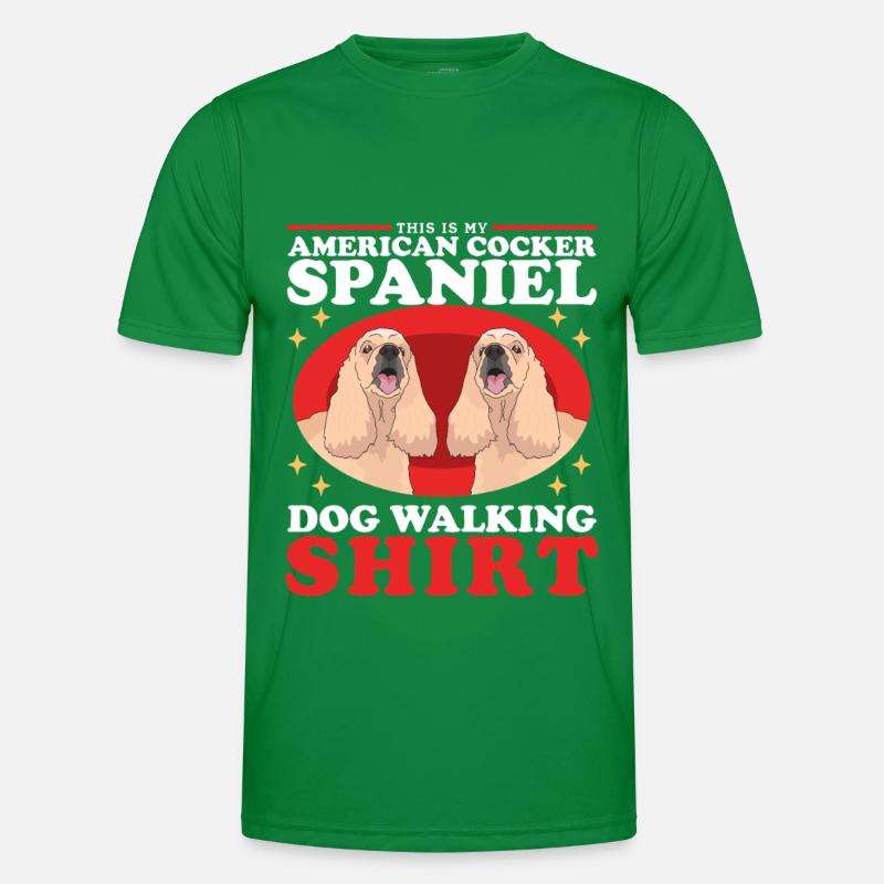 Amerikanischer Cocker Spaniel Besitzer Geschenk Männer Funktions-T-Shirt