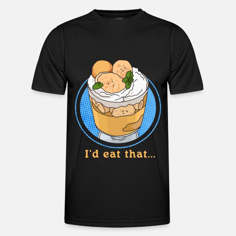 Bananen Pudding Bananenpudding Geschenk - Männer Funktions-T-Shirt - Schwarz