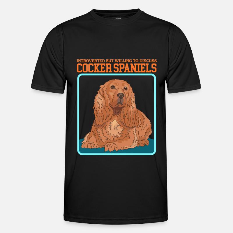 Cocker Spaniel Cocker Spaniel Cadeaux - T-shirt sport Homme - noir