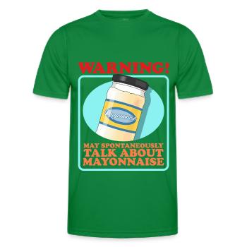 Mayonnaise Mayo Gifts - Men's Functional T-Shirt - kelly green - Front - AI Model Male 178 dark (178cm)