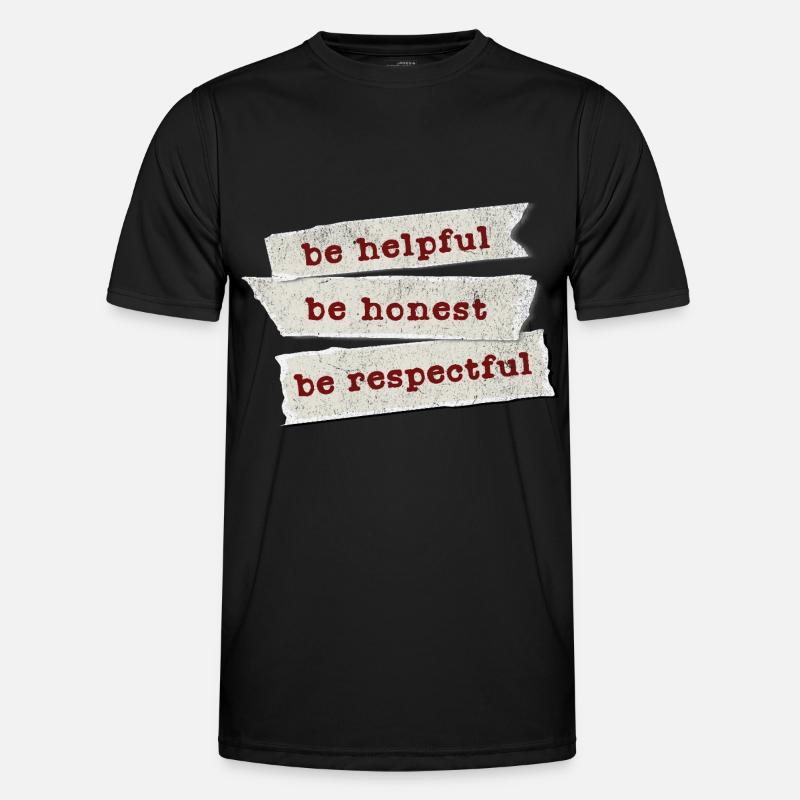 Honest, helpful, respectful Men's Functional T-Shirt