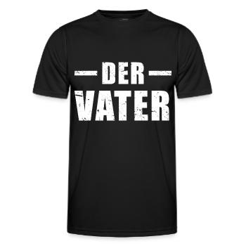 Der Vater - Männer Funktions-T-Shirt - Schwarz - Vorne - AI Model Male 178 dark (178cm)