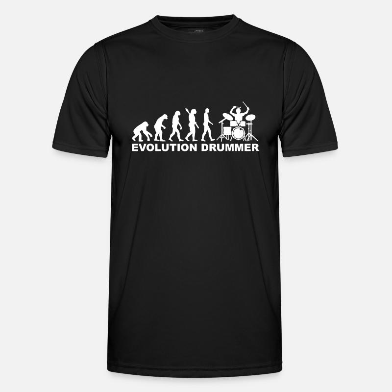 Evolution Drummer - Men's Functional T-Shirt - black