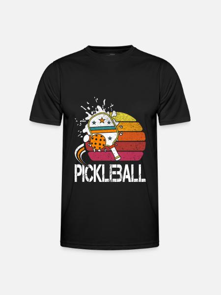 pickleball,-2 t-shirt, - Men's Functional T-Shirt - black