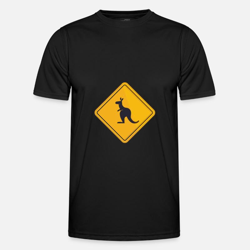 Australia kangaroo down under - Men's Functional T-Shirt - black