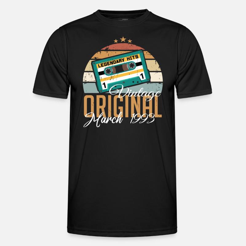 March 1993 - Birthday present - Men's Functional T-Shirt - black