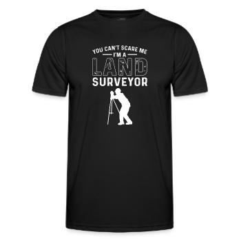 Ich Bin Ein Landvermesser. Grundstücksprüfer. - Männer Funktions-T-Shirt - Schwarz - Vorne - AI Model Male 178 dark (178cm)