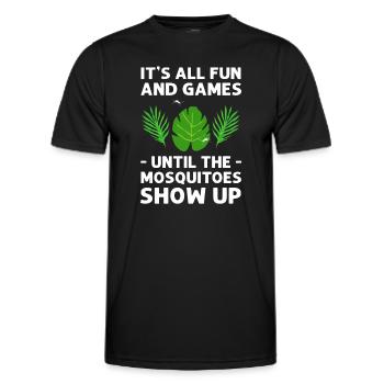 Safari Wildlife Explorer. Safari Familienurlaub - Männer Funktions-T-Shirt - Schwarz - Vorne - AI Model Male 178 dark (178cm)