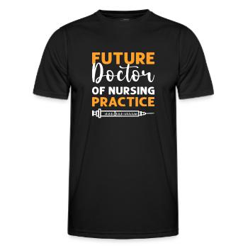 Zukünftiger Dnp-arzt. Dnp Nurse Appreciation. - Männer Funktions-T-Shirt - Schwarz - Vorne - AI Model Male 178 dark (178cm)