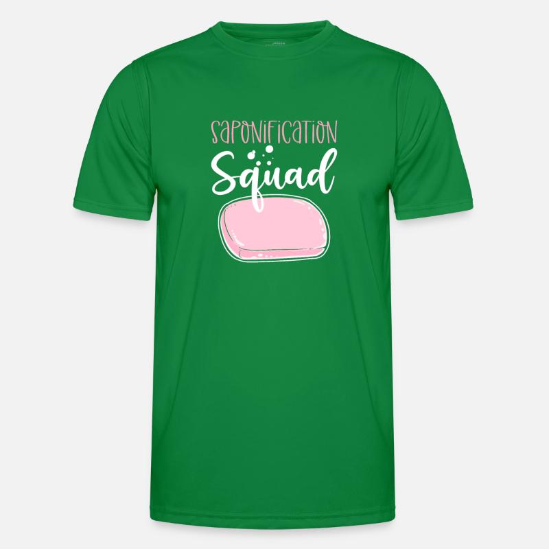 Saponification Command. Soap production Men's Functional T-Shirt