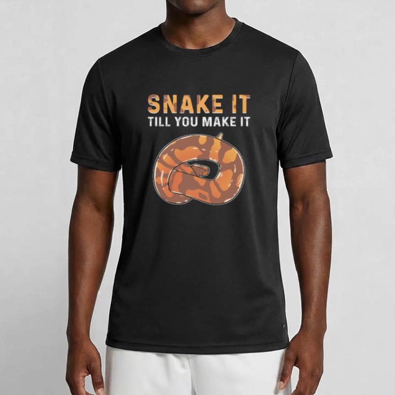 Schlange, Bis Du Es Schaffst. Königliche Python Männer Funktions-T-Shirt