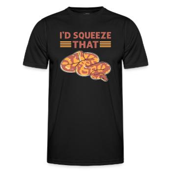 Das Würde Ich Ausquetschen. Herpetologen. - Männer Funktions-T-Shirt - Schwarz - Vorne - AI Model Male 178 dark (178cm)