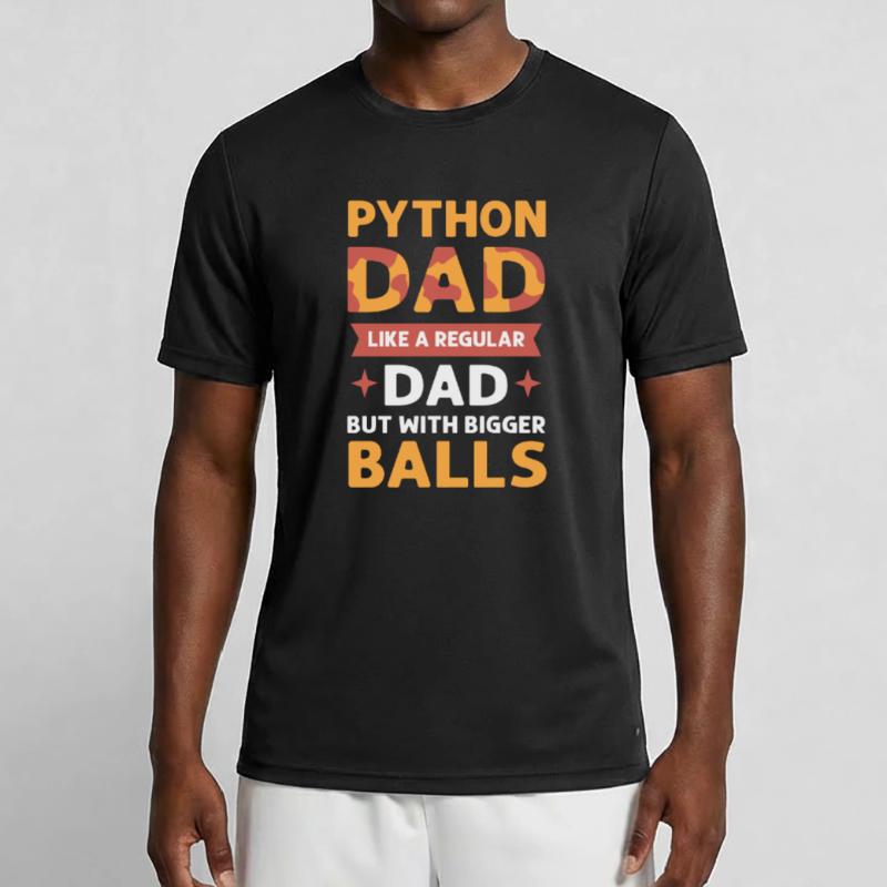 Python père. Herpetologists. Roi Python T-shirt sport Homme