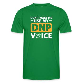Do Not Force Me, My Dnp-Agree - Men's Functional T-Shirt - kelly green - Front - AI Model Male 178 dark (178cm)