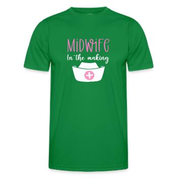Hebamme In Spe. Geburtshelferin Und Hebamme. Ob - Männer Funktions-T-Shirt - Kelly Green - Vorne - AI Model Male 178 dark (178cm)