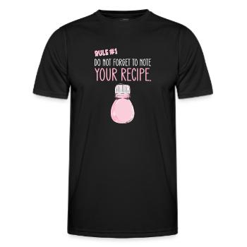 Rule 1: Don't forget to add your prescription - Men's Functional T-Shirt - black - Front - AI Model Male 178 dark (178cm)