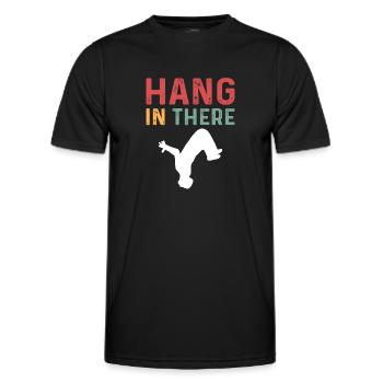 Persévérer. Parcours Freerunning. Parkour - T-shirt sport Homme - noir - Devant - AI Model Male 178 dark (178cm)