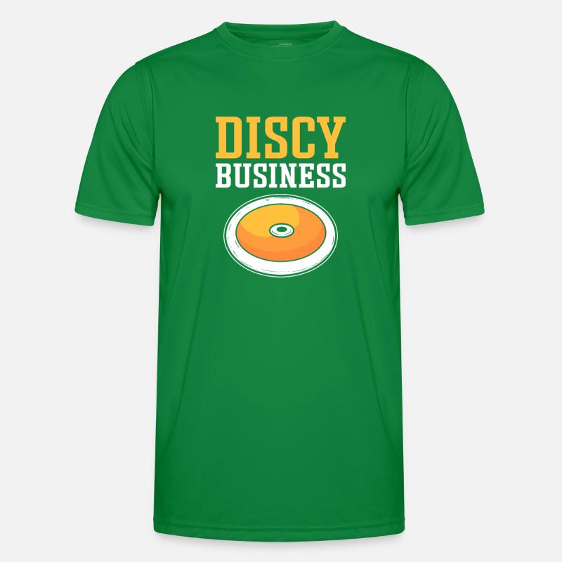 Discy Business. Diskus-werfer. Diskuswerfen Männer Funktions-T-Shirt
