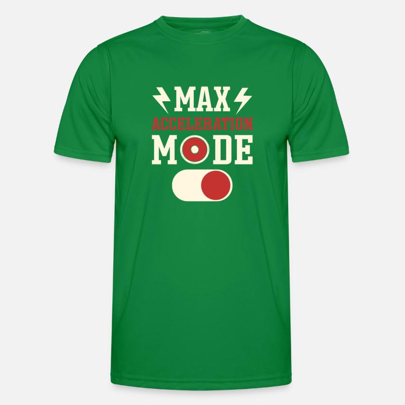 Max Acceleration Mode On. Diskuswerfer. Männer Funktions-T-Shirt