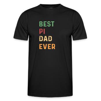 Meilleur père détective privé de tous les temps. Privé - T-shirt sport Homme - noir - Devant - AI Model Male 178 dark (178cm)