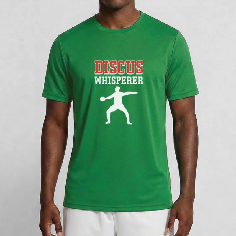 Diskusflüsterer. Diskus-werfer. Diskuswerfen Männer Funktions-T-Shirt