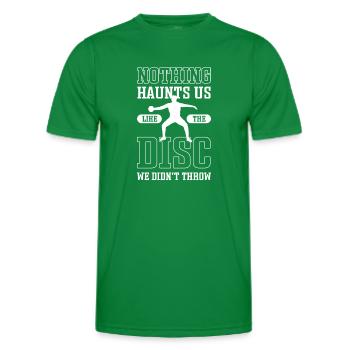 Diskus-werfer. Vintage Diskuswerfen - Männer Funktions-T-Shirt - Kelly Green - Vorne - AI Model Male 178 dark (178cm)