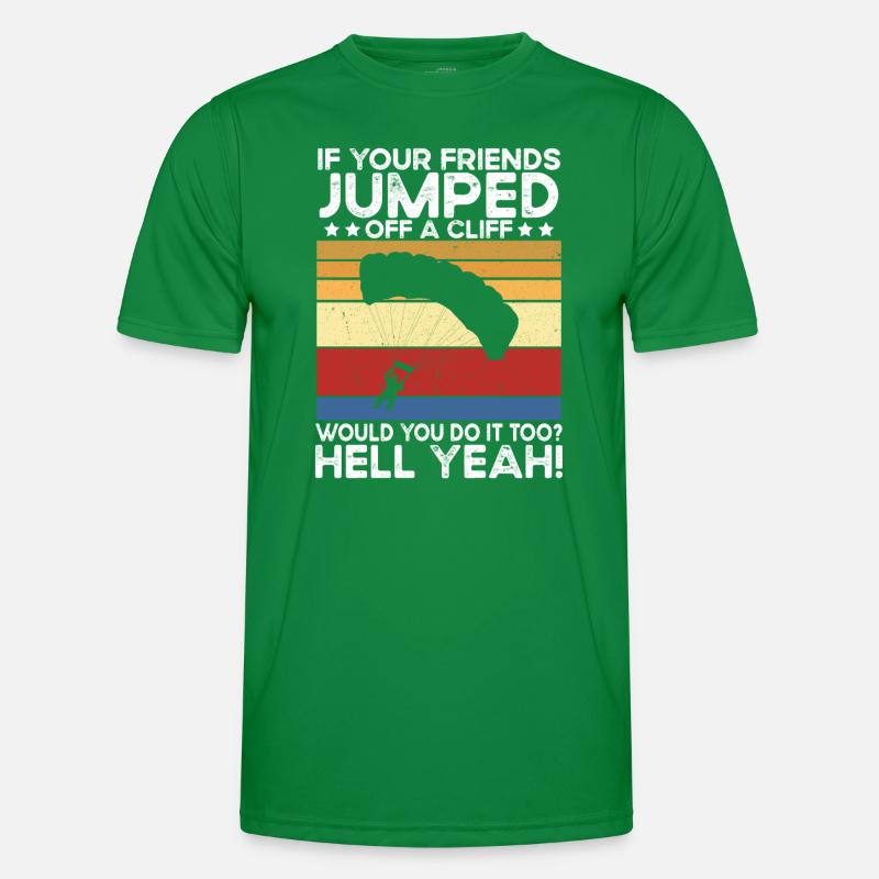 Parachutisme. Parachutisme T-shirt sport Homme