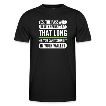 White Hat Hacker. Cyber-krieger. - Männer Funktions-T-Shirt - Schwarz - Vorne - AI Model Male 178 dark (178cm)