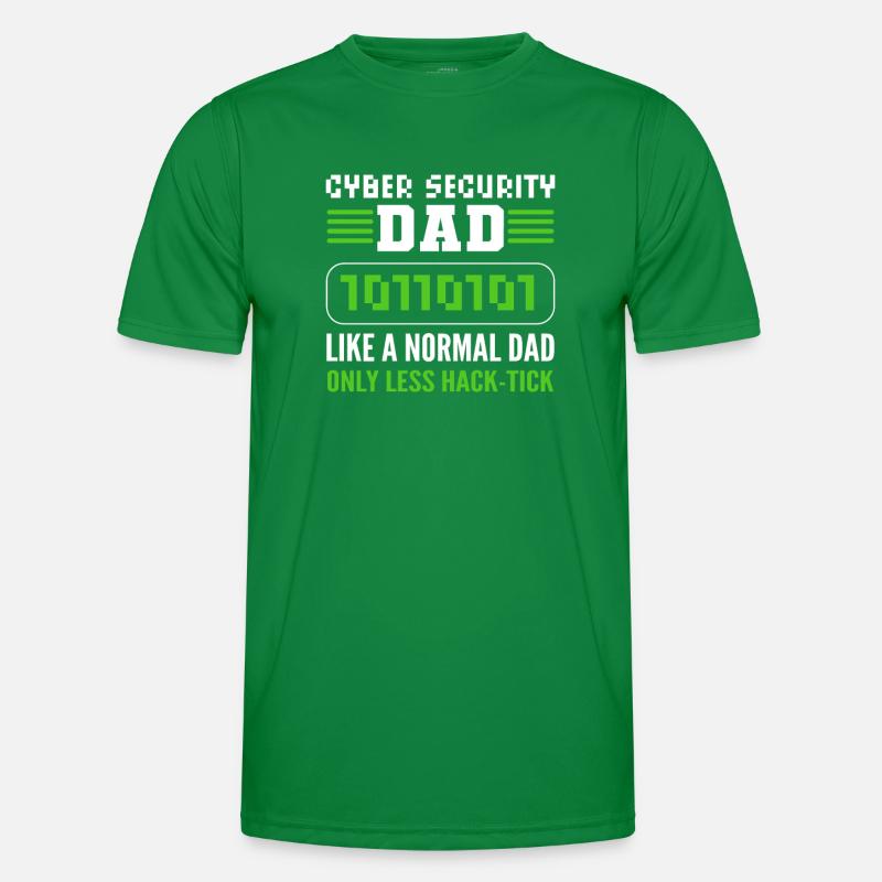 Cyber Security Dad. White Hat Hacker. Men's Functional T-Shirt