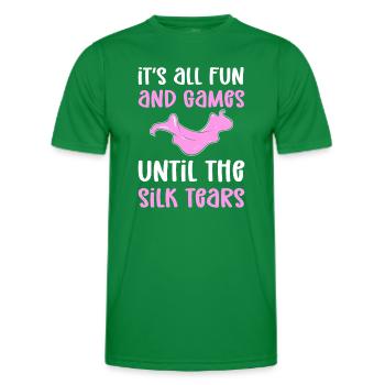 Tout est amusant - T-shirt sport Homme - vert - Devant - AI Model Male 178 dark (178cm)