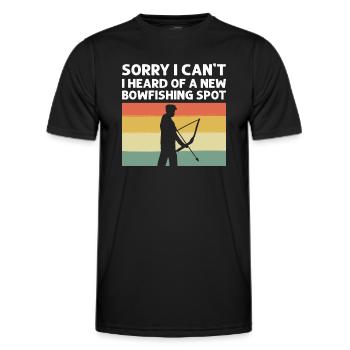 Tut Mir Leid, Ich Kann Nicht. Ich Habe Von Einem - Männer Funktions-T-Shirt - Schwarz - Vorne - AI Model Male 178 dark (178cm)