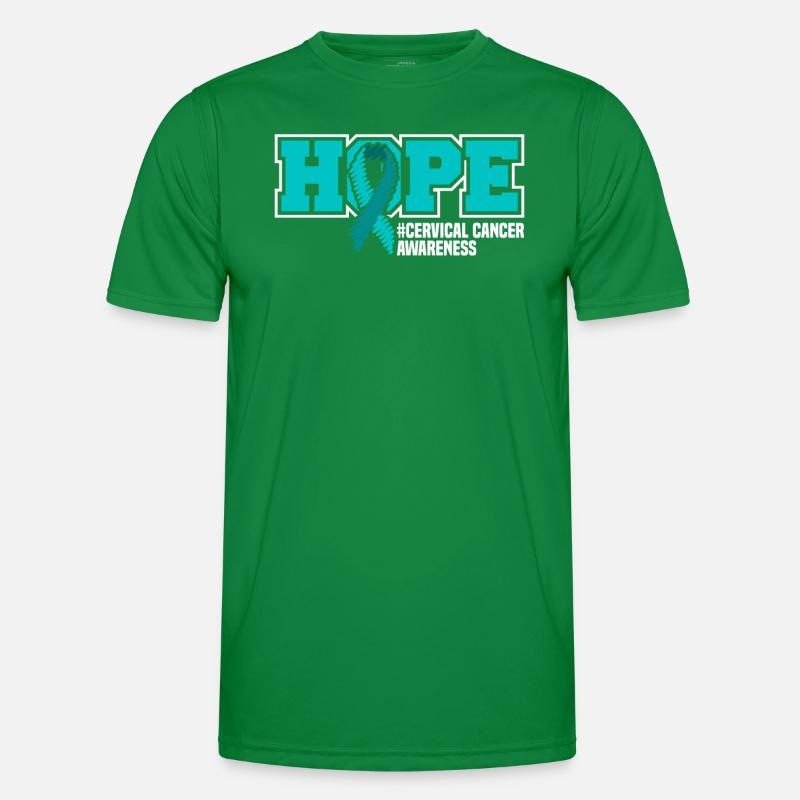 Hope #Gebärmutterkrebs consciousness. Men's Functional T-Shirt