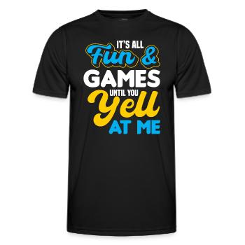 Es Macht Alles Spaß - Männer Funktions-T-Shirt - Schwarz - Vorne - AI Model Male 178 dark (178cm)