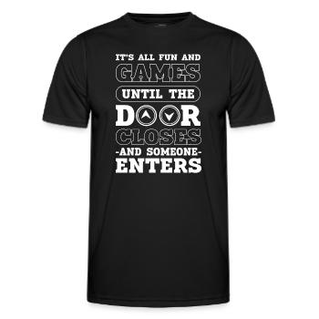 Elevator Installer Elevator Mechanic Elevators - Men's Functional T-Shirt - black - Front - AI Model Male 178 dark (178cm)