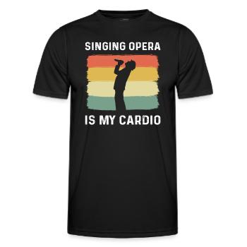 Die Gesang Oper Ist Mein Cardio. Chor Theater - Männer Funktions-T-Shirt - Schwarz - Vorne - AI Model Male 178 dark (178cm)