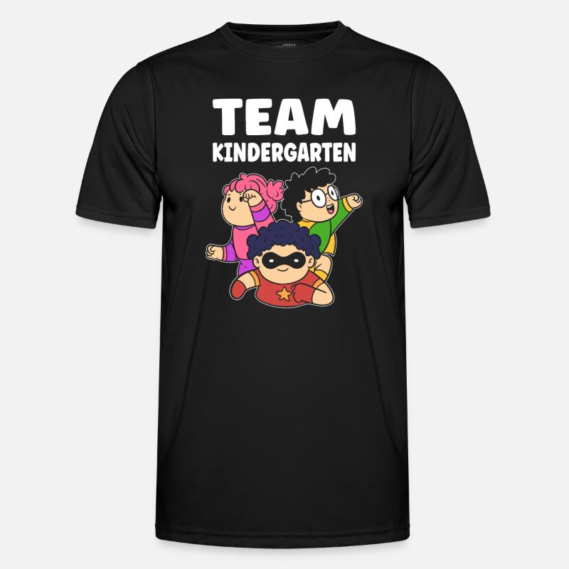 Team Kindergarten. Kindergartner - Men's Functional T-Shirt - black