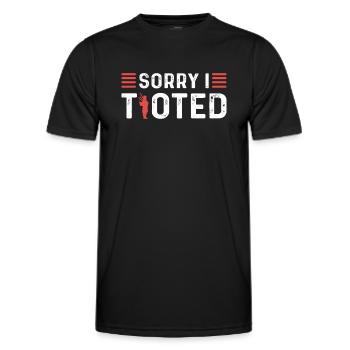 Sorry I tooted. Scotland - Men's Functional T-Shirt - black - Front - AI Model Male 178 dark (178cm)