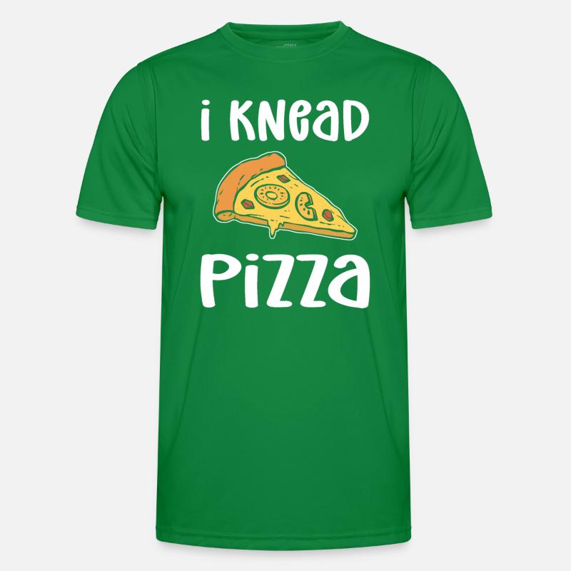 Ich Knete Pizza. Hobby Pizzabäcker Pizza Backen Männer Funktions-T-Shirt