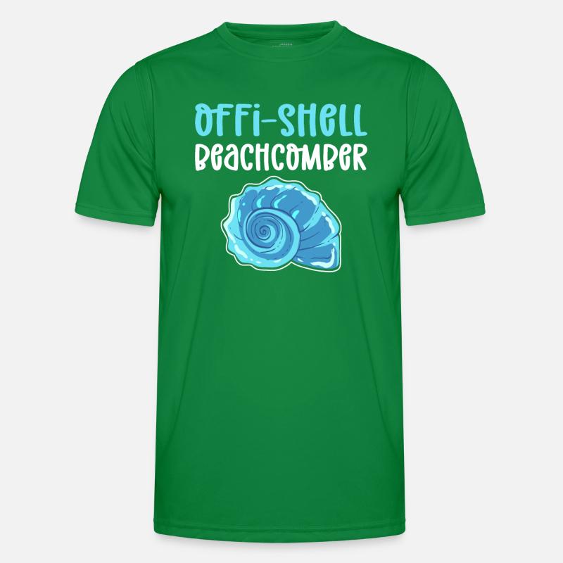 Offi-Shell Beachcomber. Muschelschreiber Männer Funktions-T-Shirt