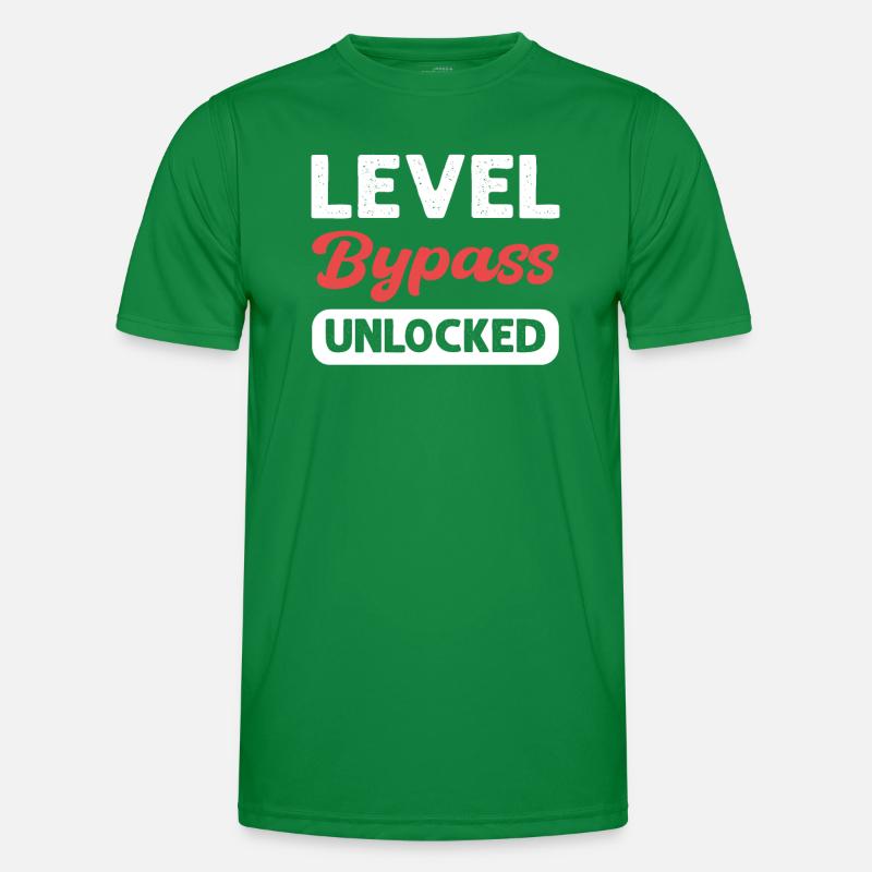 Level bypass unlocked. Gastric shields Men's Functional T-Shirt