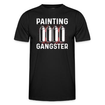 Malen Gangster Automotive Details Körpermaler - Männer Funktions-T-Shirt - Schwarz - Vorne - AI Model Male 178 dark (178cm)