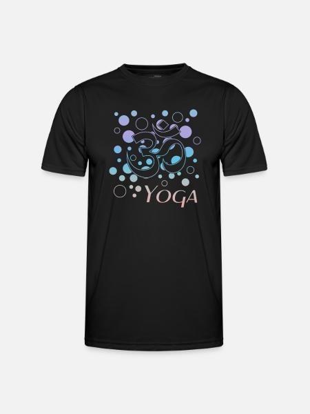Yoga yoga - Männer Funktions-T-Shirt - Schwarz