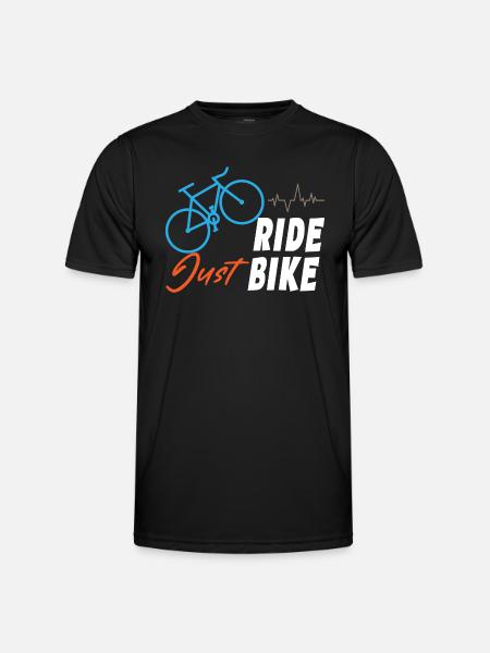 Just Ride Bike - Men's Functional T-Shirt - black