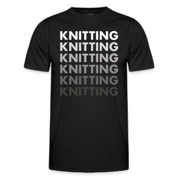 Tricoteuse Tricot - T-shirt sport Homme - noir - Devant - AI Model Male 178 dark (178cm)